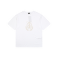 Gucci Laurel Branch Knight Crest Print Short Sleeve Tee — White