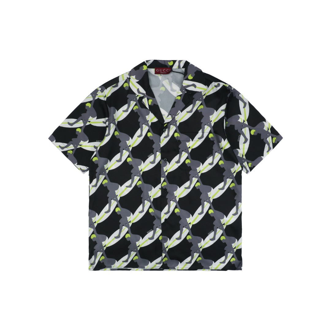 Gucci 25SS Surfer Print Short Sleeve Shirt