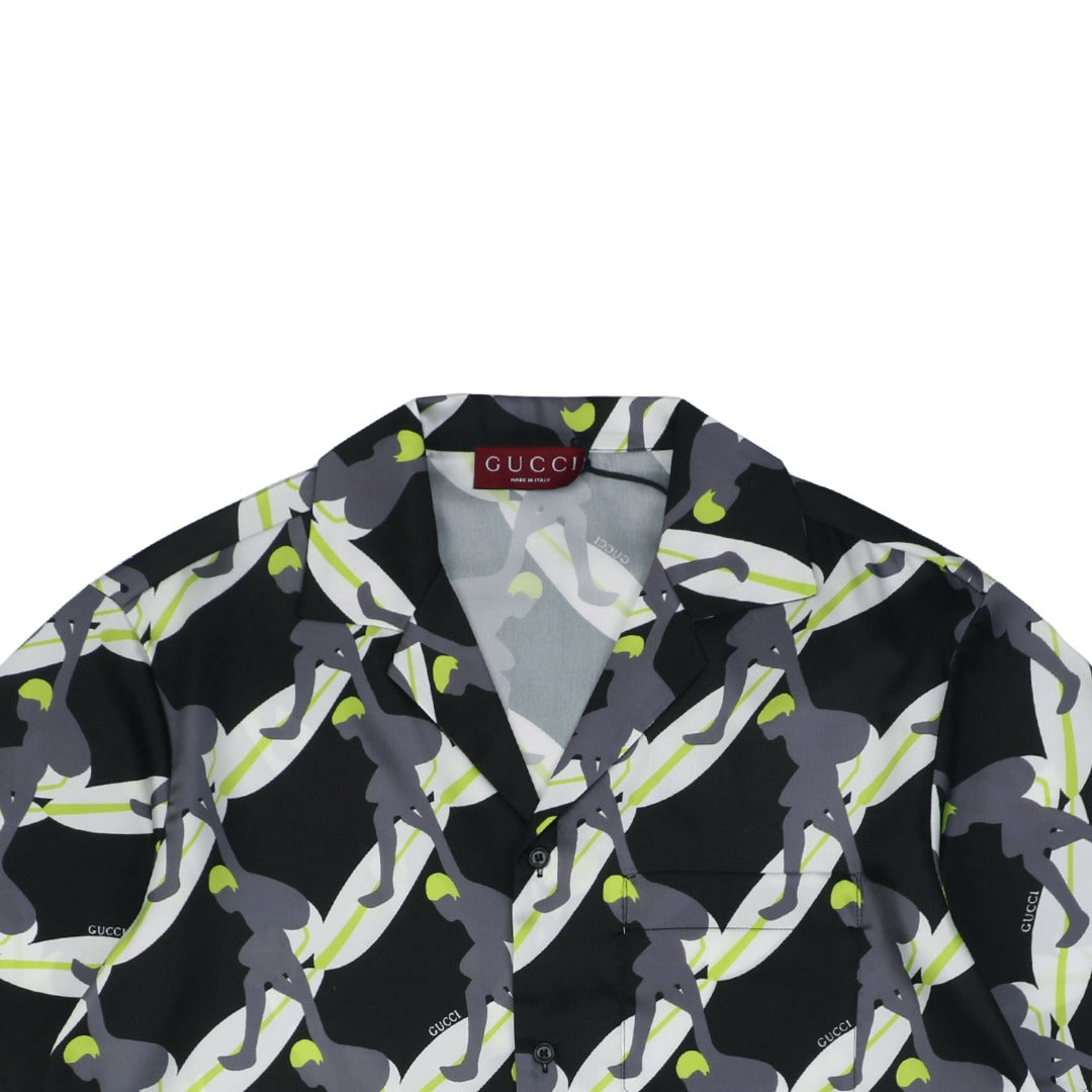 Gucci 25SS Surfer Print Short Sleeve Shirt