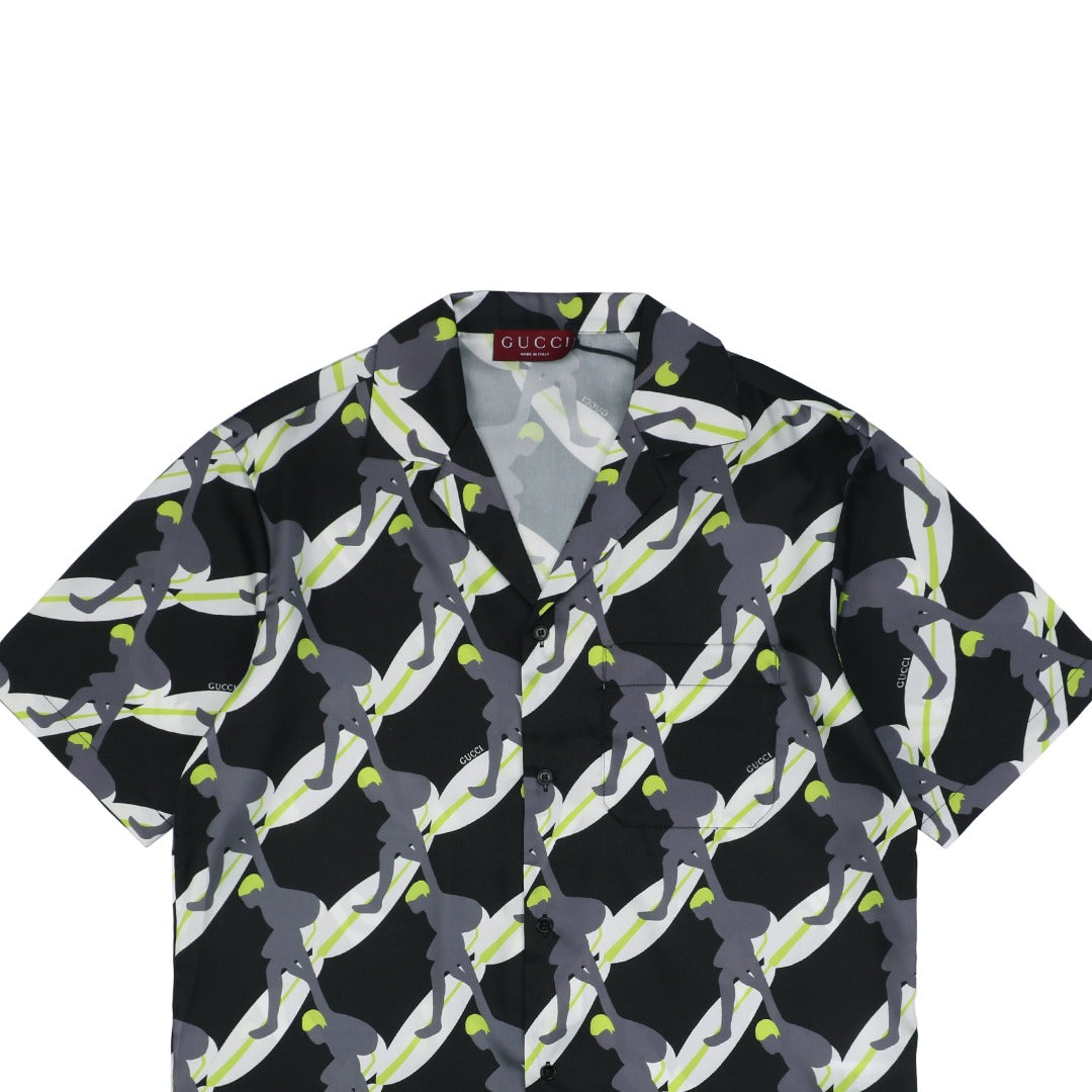 Gucci 25SS Surfer Print Short Sleeve Shirt