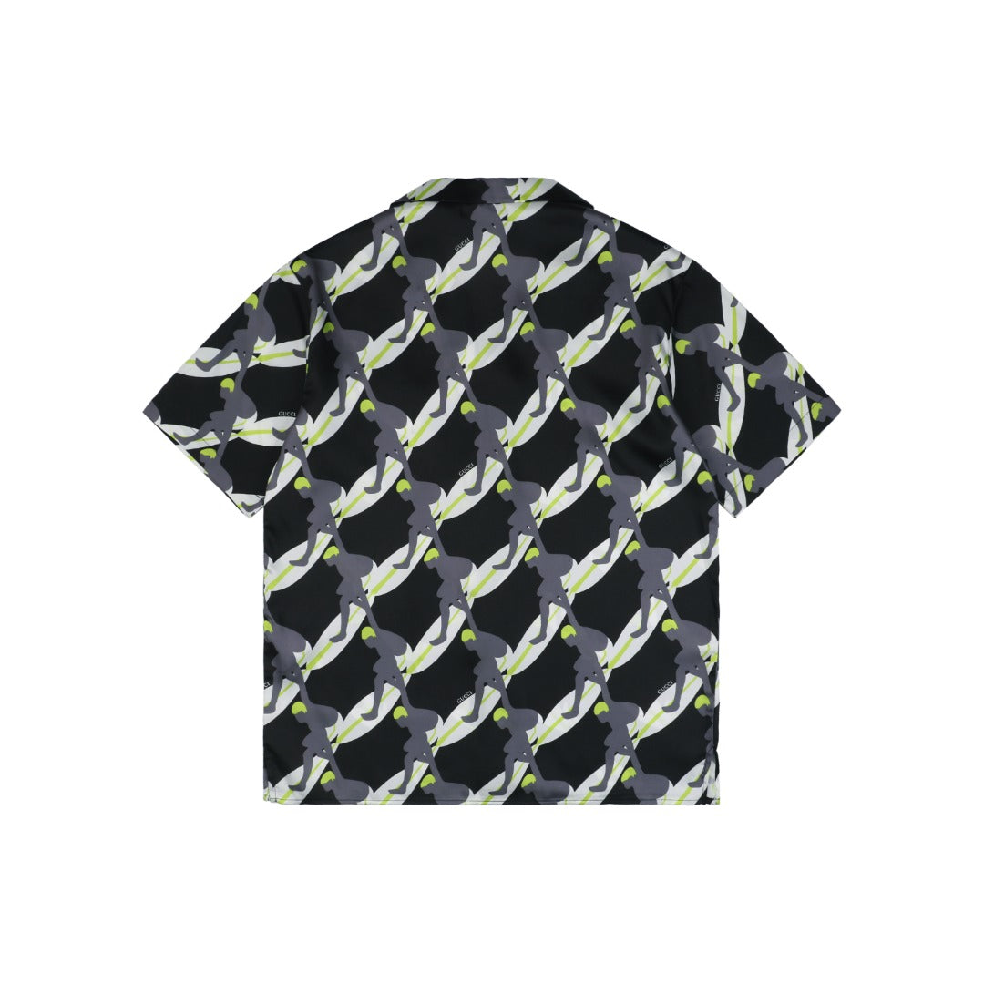 Gucci 25SS Surfer Print Short Sleeve Shirt