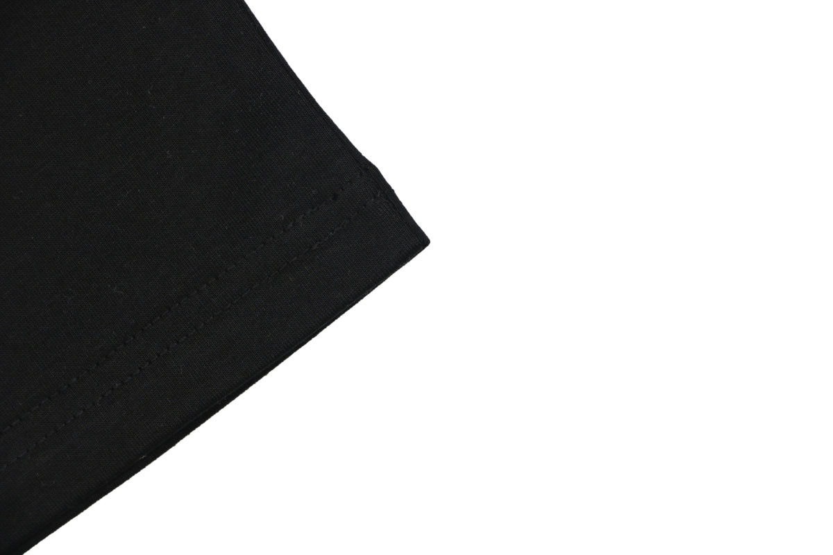 Loewe Anagram Leather Patch Pocket Short Sleeve Tee — Black