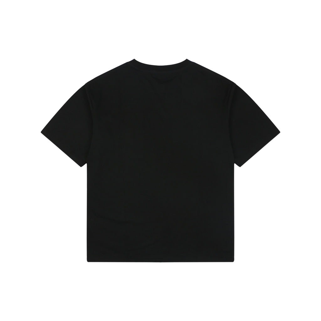 Loewe Anagram Leather Patch Pocket Short Sleeve Tee — Black