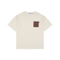 Loewe Anagram Leather Patch Pocket Short Sleeve Tee — Cream