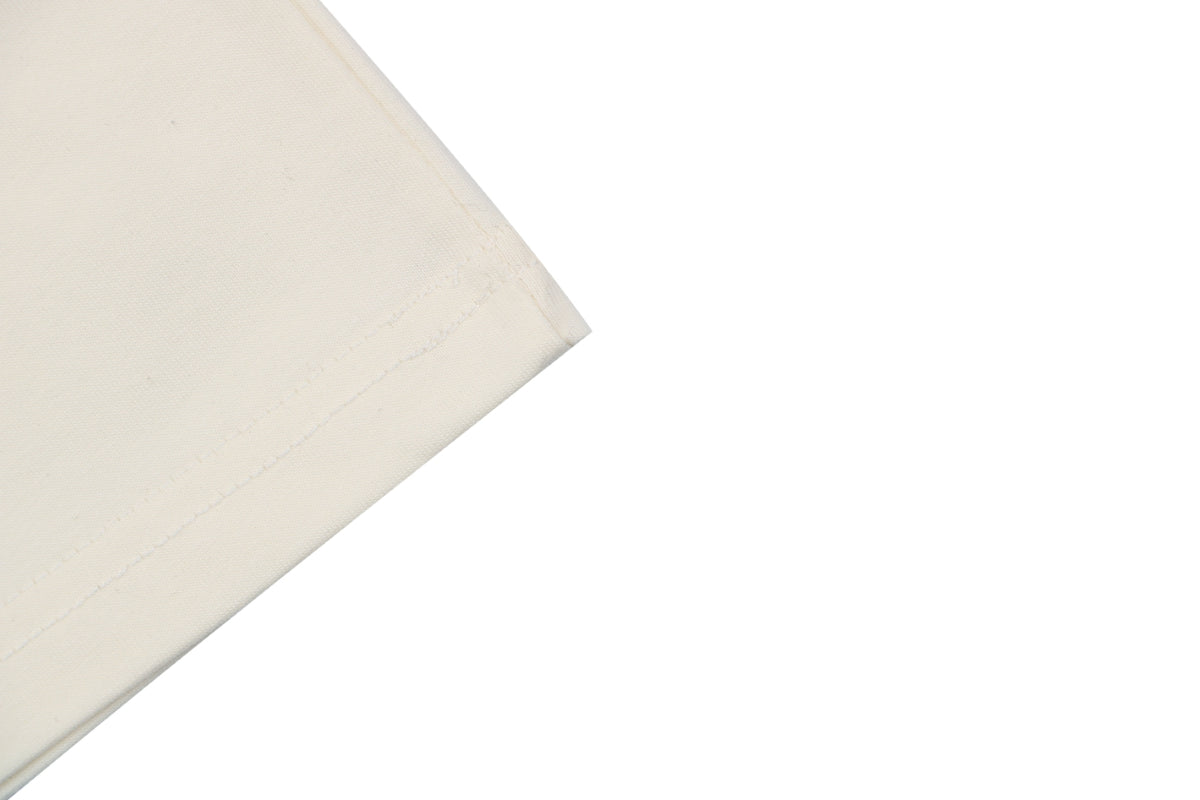 Loewe Anagram Leather Patch Pocket Short Sleeve Tee — Cream