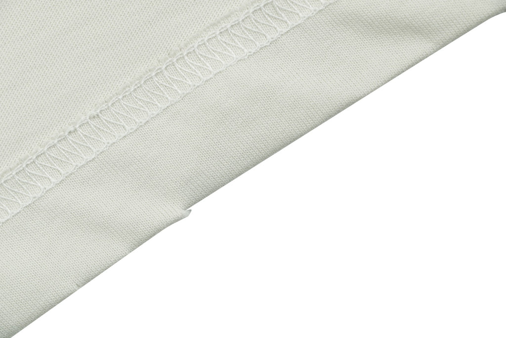 Acne Studios Blade Letter Distressed Logo Print Short Sleeve Tee — Cream
