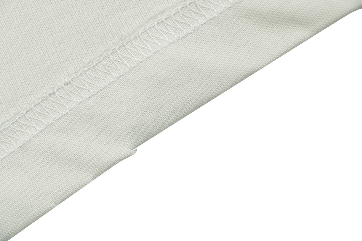 Acne Studios Blade Letter Distressed Logo Print Short Sleeve Tee — Cream