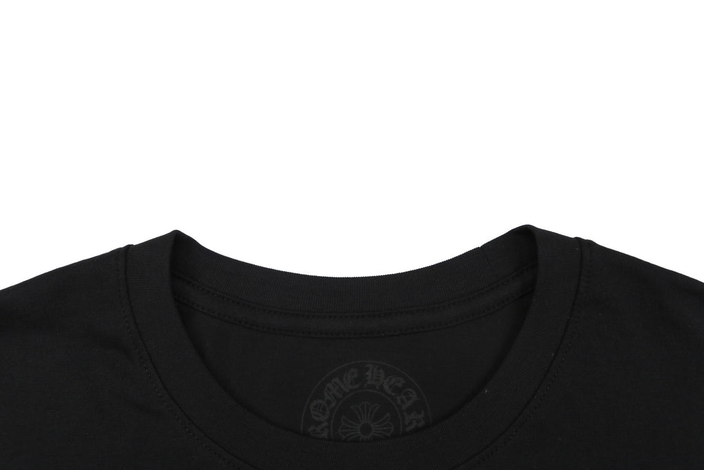 Chrome Hearts Large Floral Cross Print Long Sleeve Tee — Black
