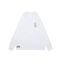 Chrome Hearts Ornate Floral Cross Print Long Sleeve Tee — White