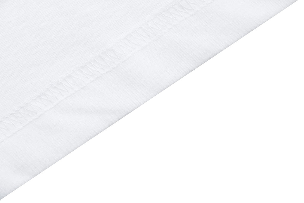 Chrome Hearts Miami Horseshoe Crest Floral Scroll Long Sleeve Tee — White Teal