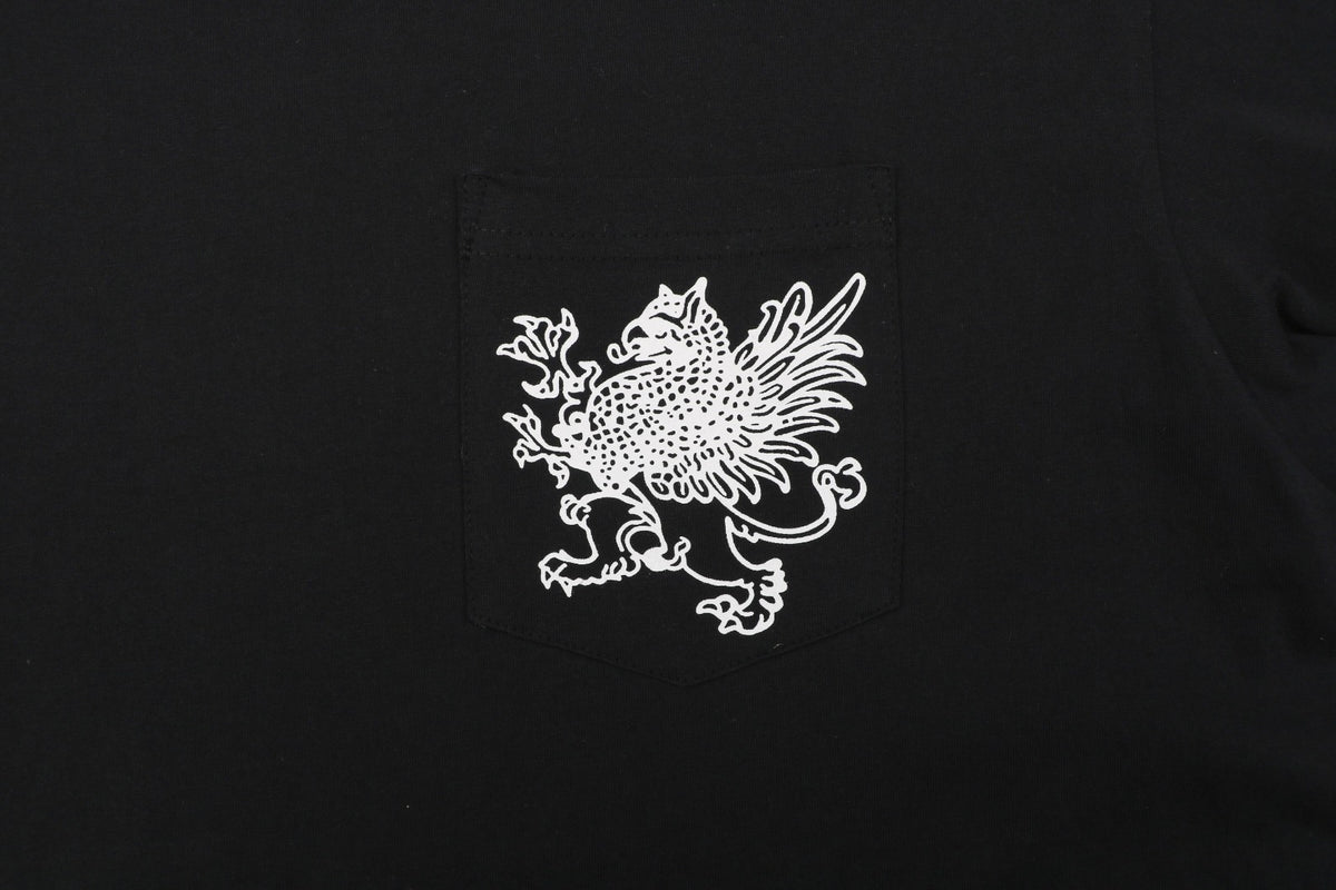Chrome Hearts x Kyosuke Himuro Griffin Sanskrit Print Long Sleeve Tee — Black