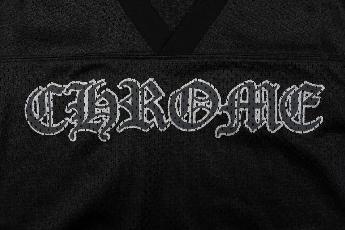 Chrome Hearts Glitter Sanskrit Hockey Long Sleeve Tee — Black