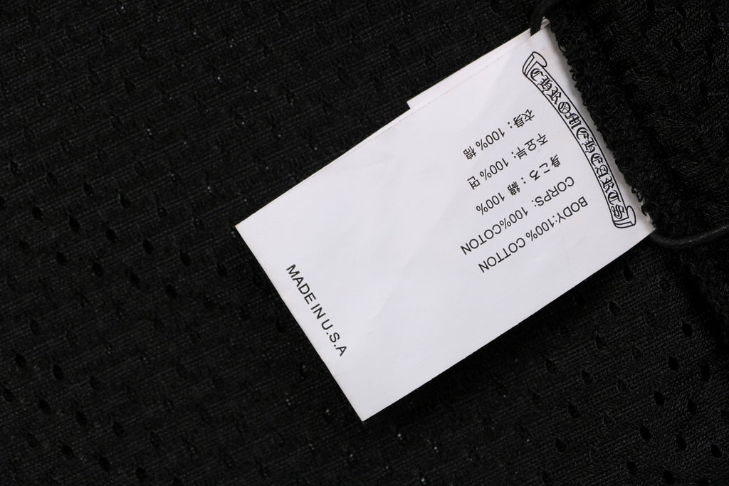Chrome Hearts Glitter Sanskrit Hockey Long Sleeve Tee — Black