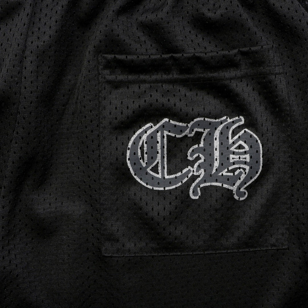 Chrome Hearts Glitter Sanskrit Hockey Sweatpants — Black