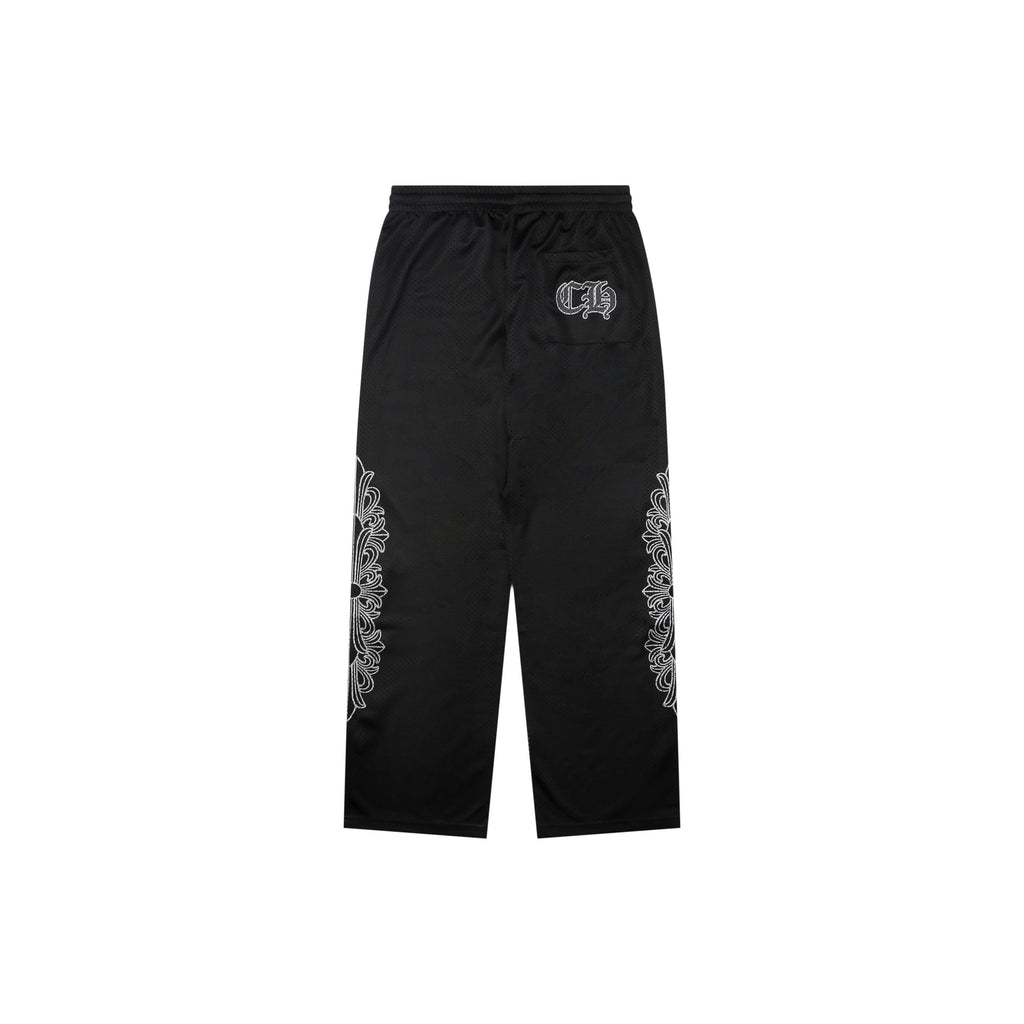 Chrome Hearts Glitter Sanskrit Hockey Sweatpants — Black