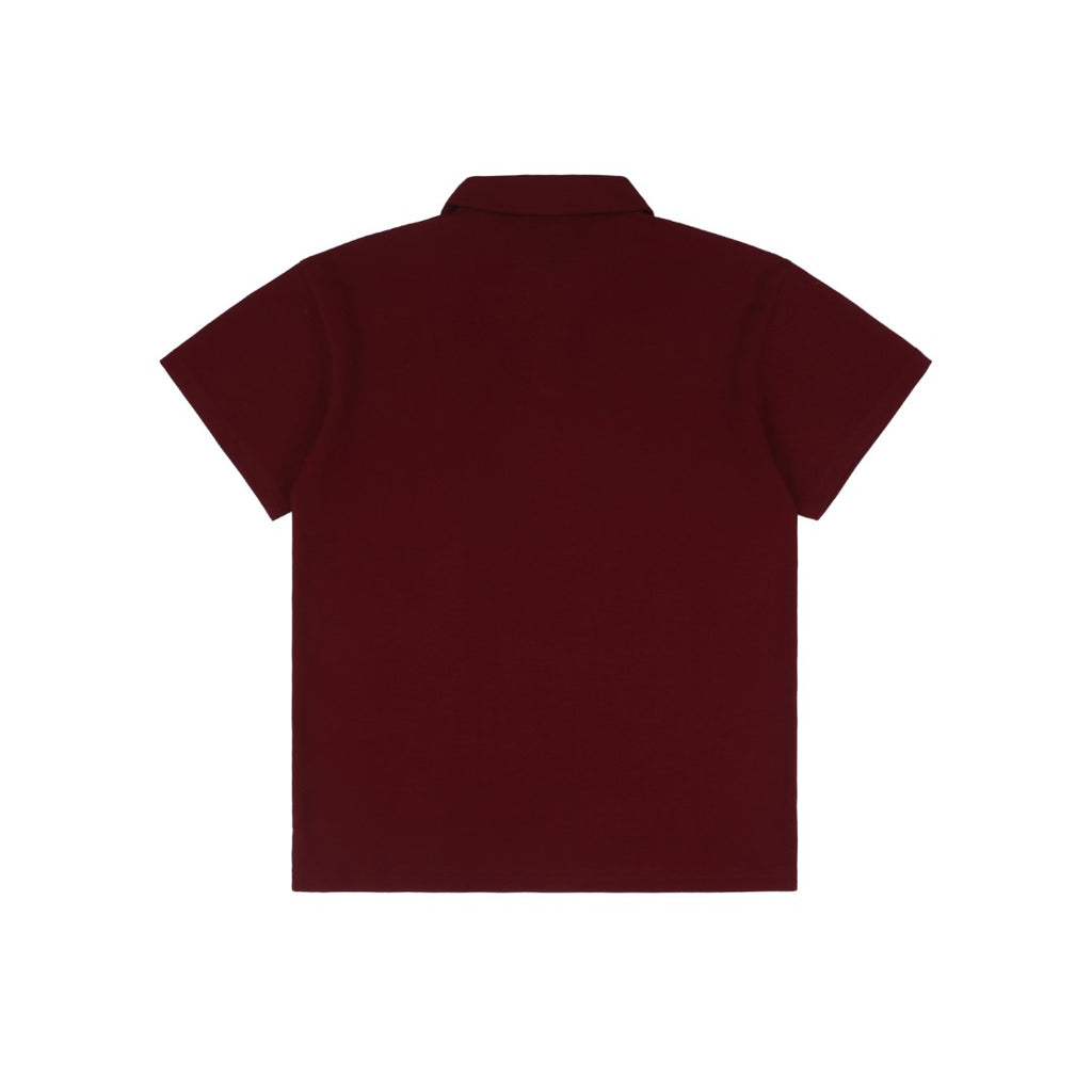Gucci 25SS Collar G Letter Polo Short Sleeve — Burgundy