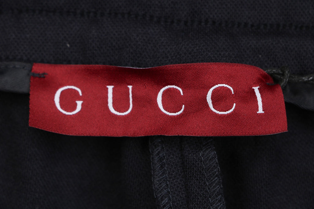 Gucci Gradient Crystal Double G Shorts — Black