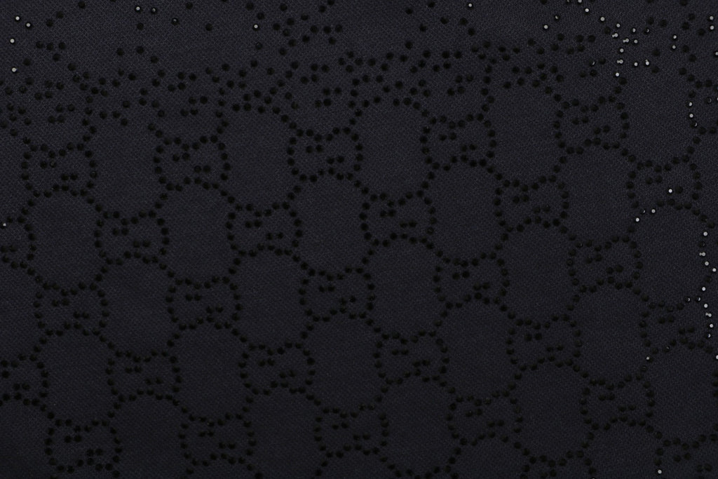 Gucci Gradient Crystal Double G Shorts — Black