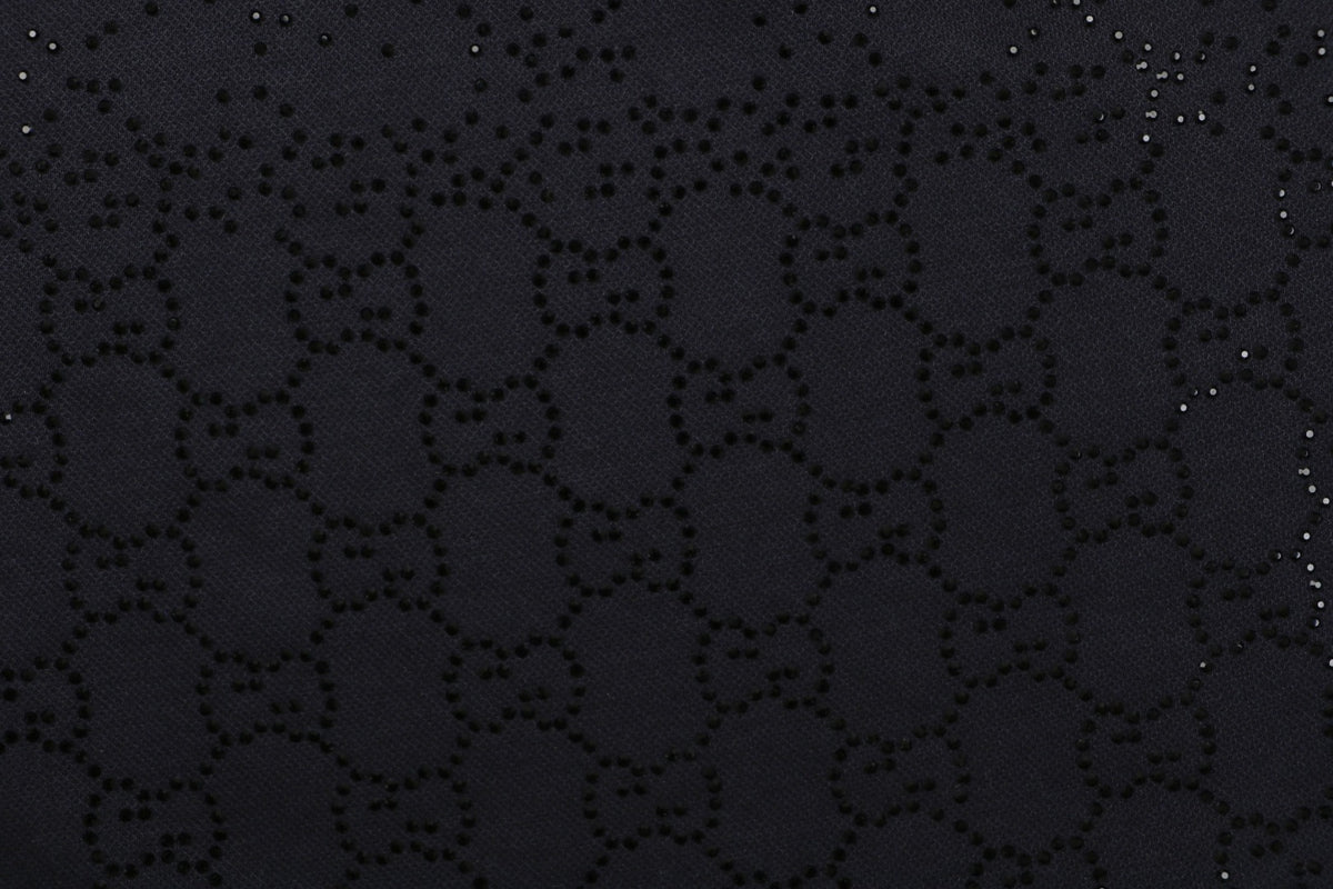 Gucci Gradient Crystal Double G Shorts — Black