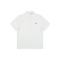 Celine Arc de Triomphe Embroidered Polo Short Sleeve — White