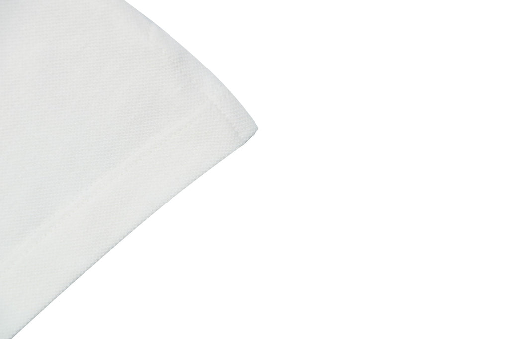 Celine Arc de Triomphe Embroidered Polo Short Sleeve — White