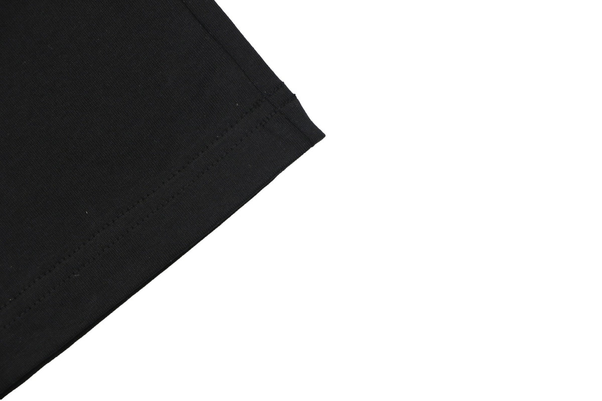Dior Floral Bouquet Dio Embroidered Short Sleeve Tee — Black