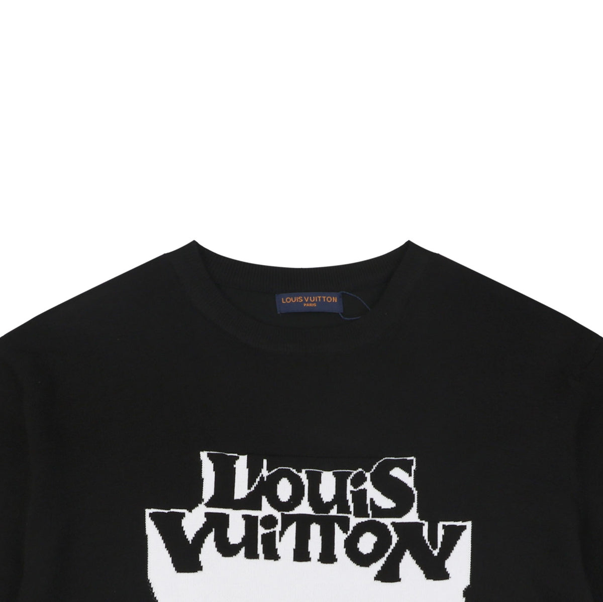 Louis Vuitton Double Shadow Monogram Jacquard Short Sleeve Tee — Black