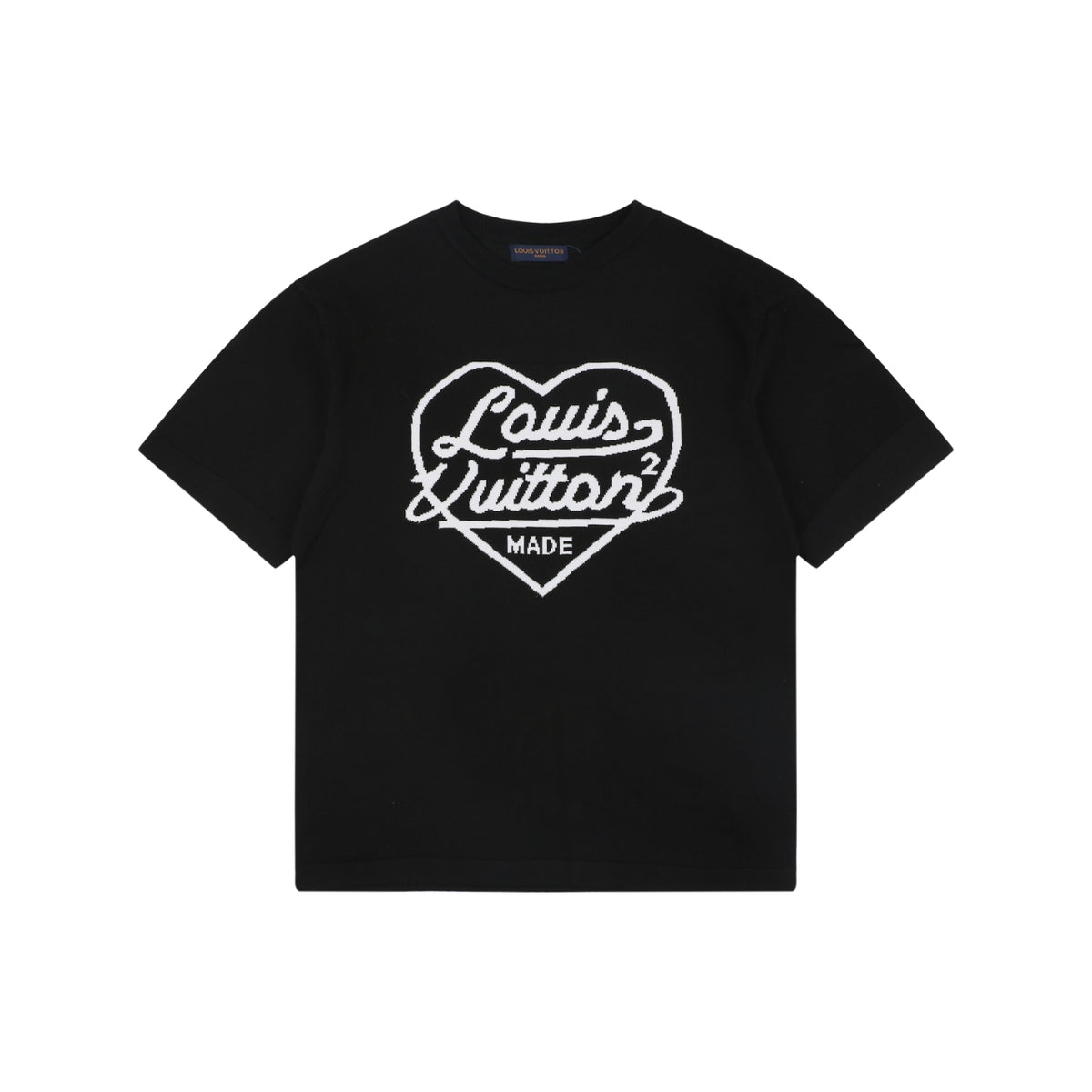 Louis Vuitton x Nigo Heart Jacquard Short Sleeve Tee — Black