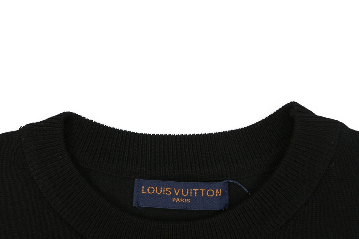 Louis Vuitton x Nigo Heart Jacquard Short Sleeve Tee — Black