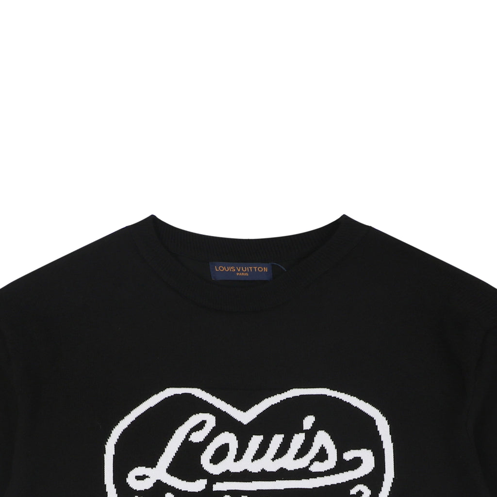 Louis Vuitton x Nigo Heart Jacquard Short Sleeve Tee — Black