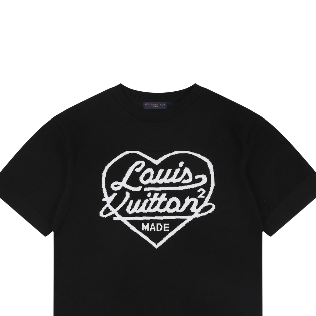 Louis Vuitton x Nigo Heart Jacquard Short Sleeve Tee — Black
