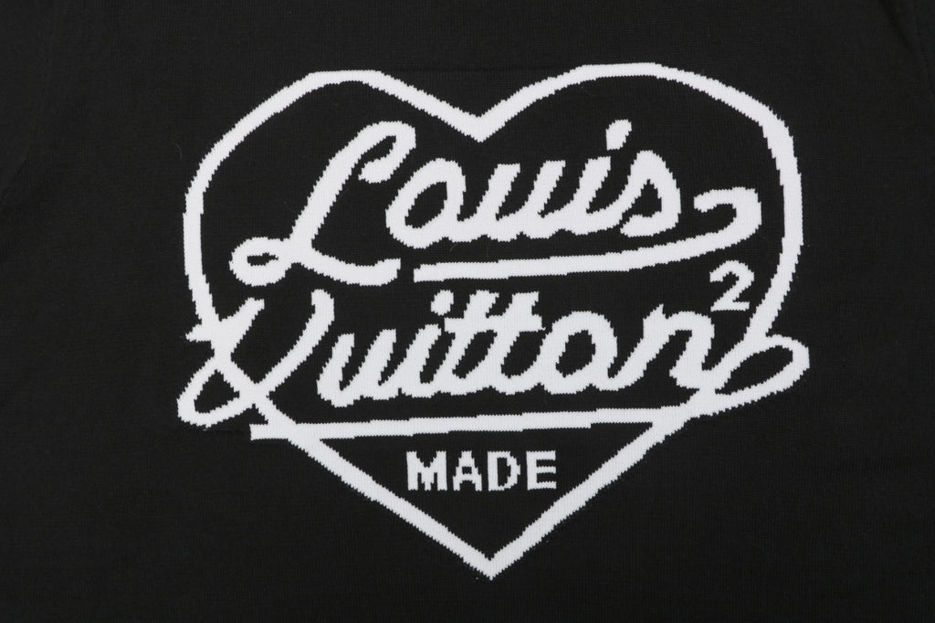 Louis Vuitton x Nigo Heart Jacquard Short Sleeve Tee — Black