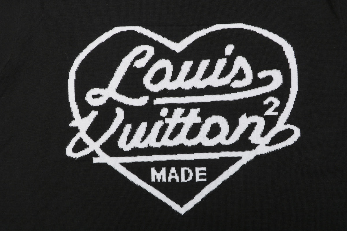 Louis Vuitton x Nigo Heart Jacquard Short Sleeve Tee — Black