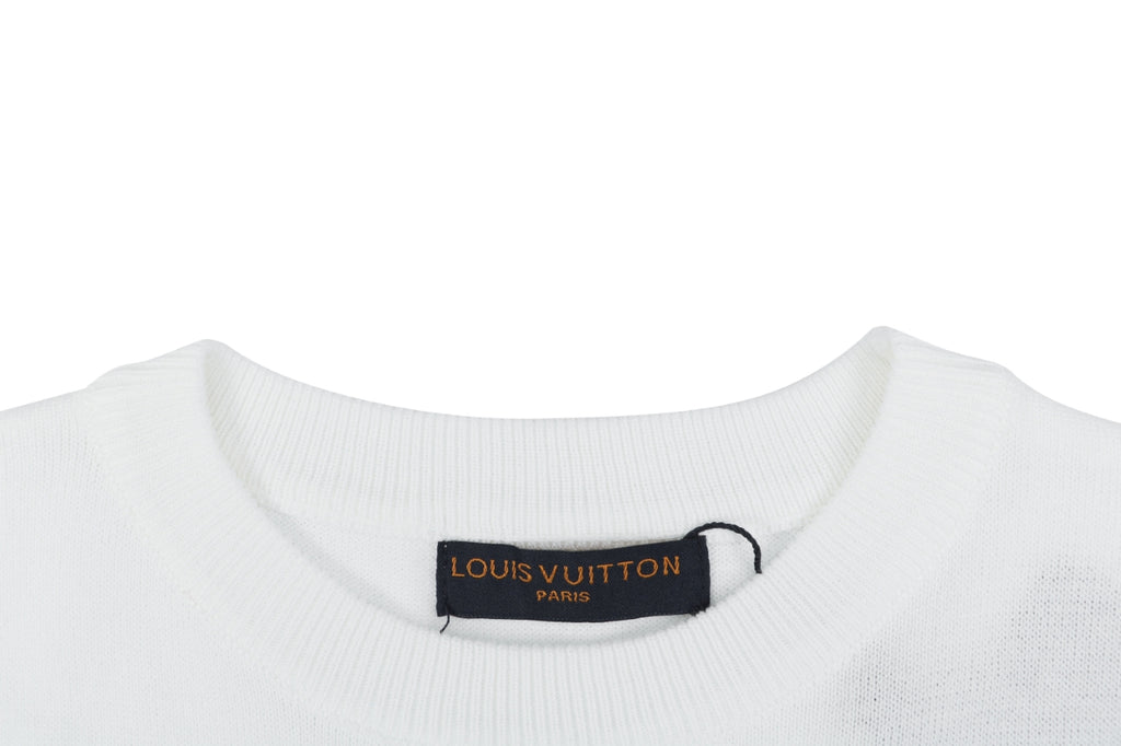 Louis Vuitton x Nigo Heart Jacquard Short Sleeve Tee — White