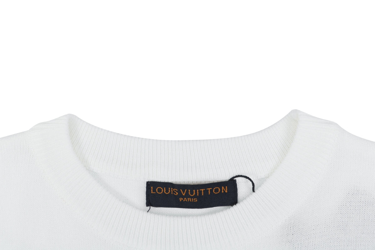 Louis Vuitton x Nigo Heart Jacquard Short Sleeve Tee — White