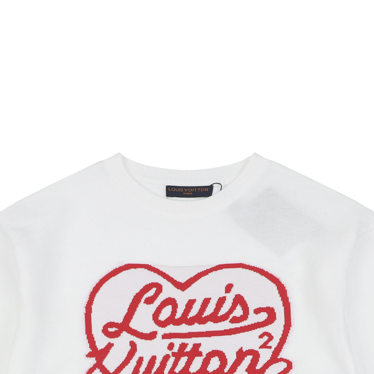 Louis Vuitton x Nigo Heart Jacquard Short Sleeve Tee — White