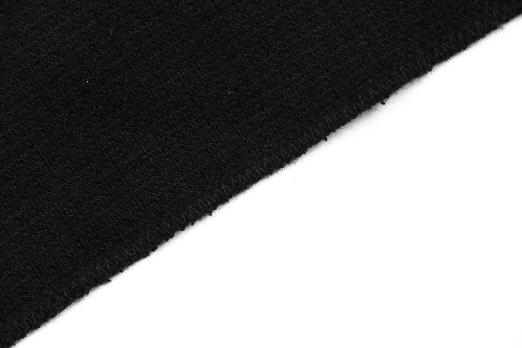 Chrome Hearts Waffle-Knit Vine Sword Crest Print Long Sleeve — Black