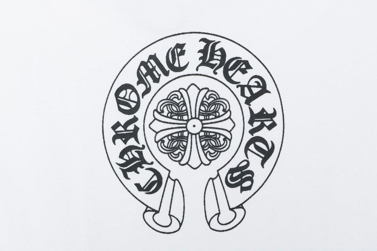 Chrome Hearts Pocket Vine Sword Print Long Sleeve Tee — White
