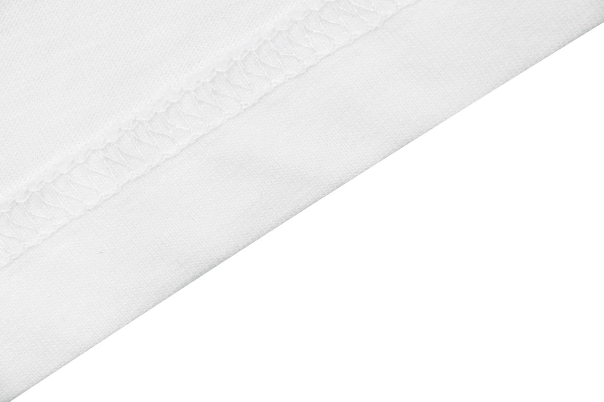 Chrome Hearts Sanskrit Collar Colorblock Raglan Long Sleeve Tee — White Black