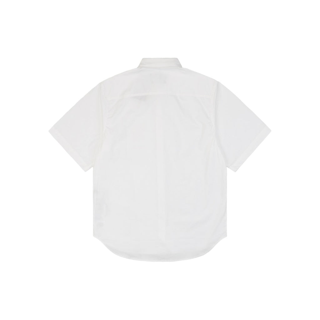 Gucci 24SS Square Frame G Letter Short Sleeve Shirt — White