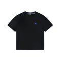 Burberry Equestrian Knight Embroidered Short Sleeve Tee — Black