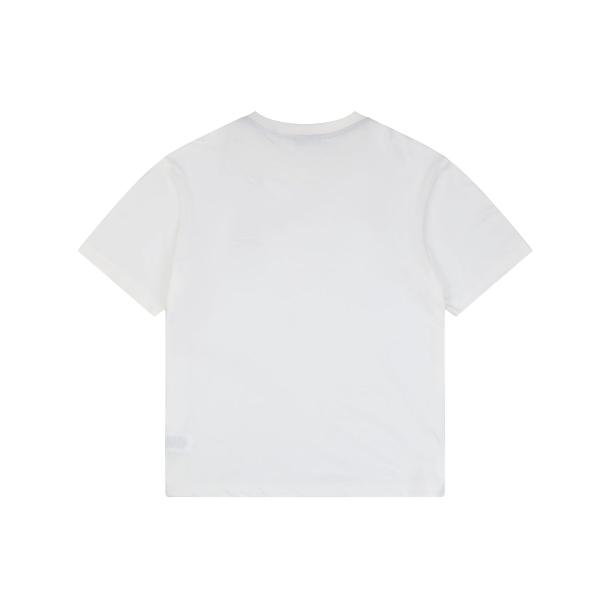 Burberry Equestrian Knight Embroidered Short Sleeve Tee — White