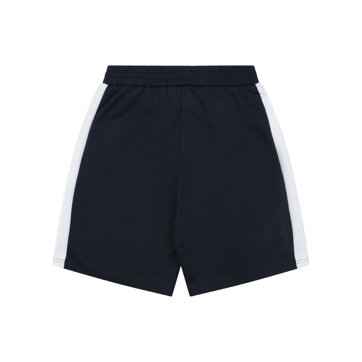 Gucci Interlocked GG Embroidered White Side Panel Shorts — Navy