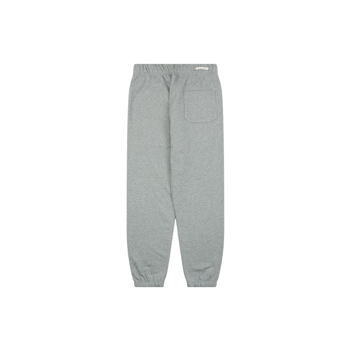 Chrome Hearts Cross Leather Patch Cuffed Sweatpants — Grey