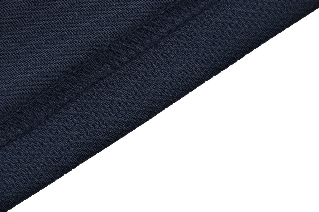 Balenciaga Wheat Crest B Soccer Jersey Short Sleeve Tee — Navy White