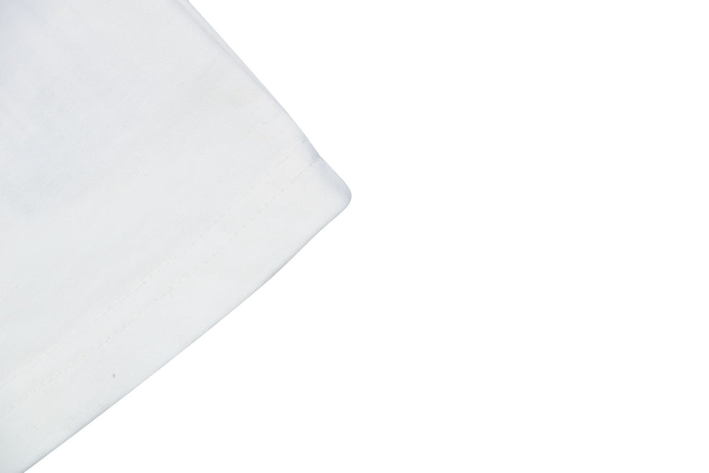 Acne Studios ACNE GYM Arc Leather-Appliqué Letter Short Sleeve Tee — Off White