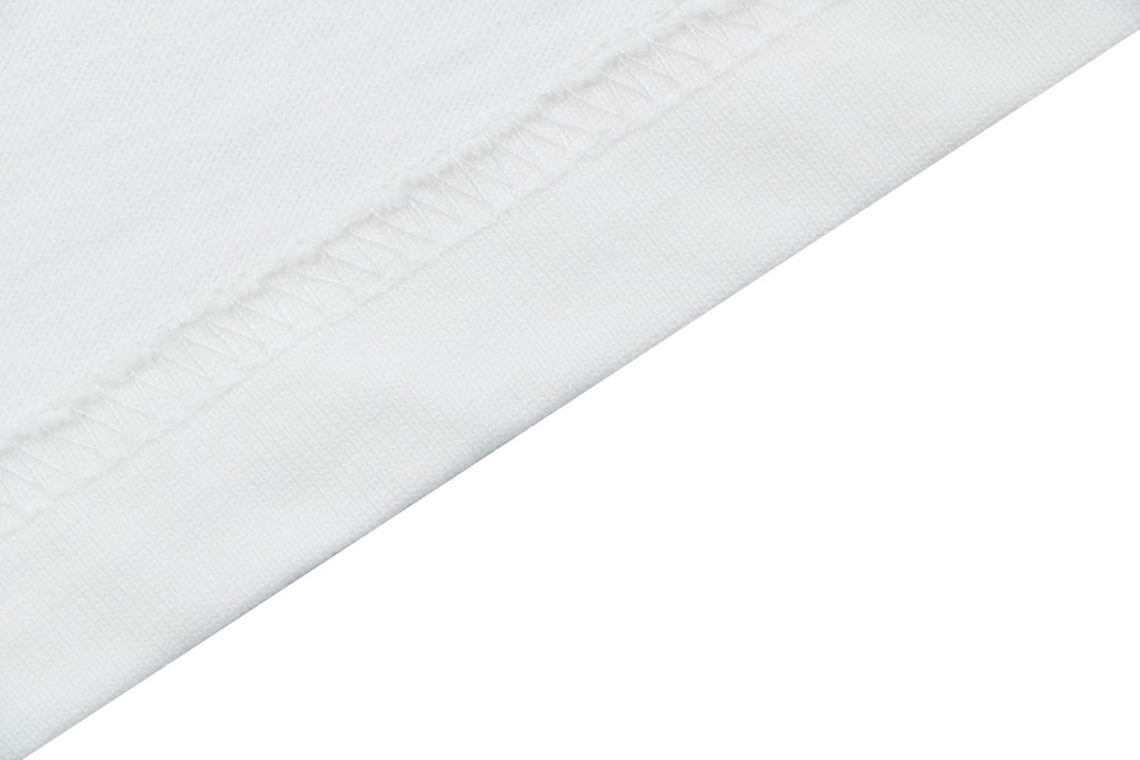 Acne Studios ACNE GYM Arc Leather-Appliqué Letter Short Sleeve Tee — Off White