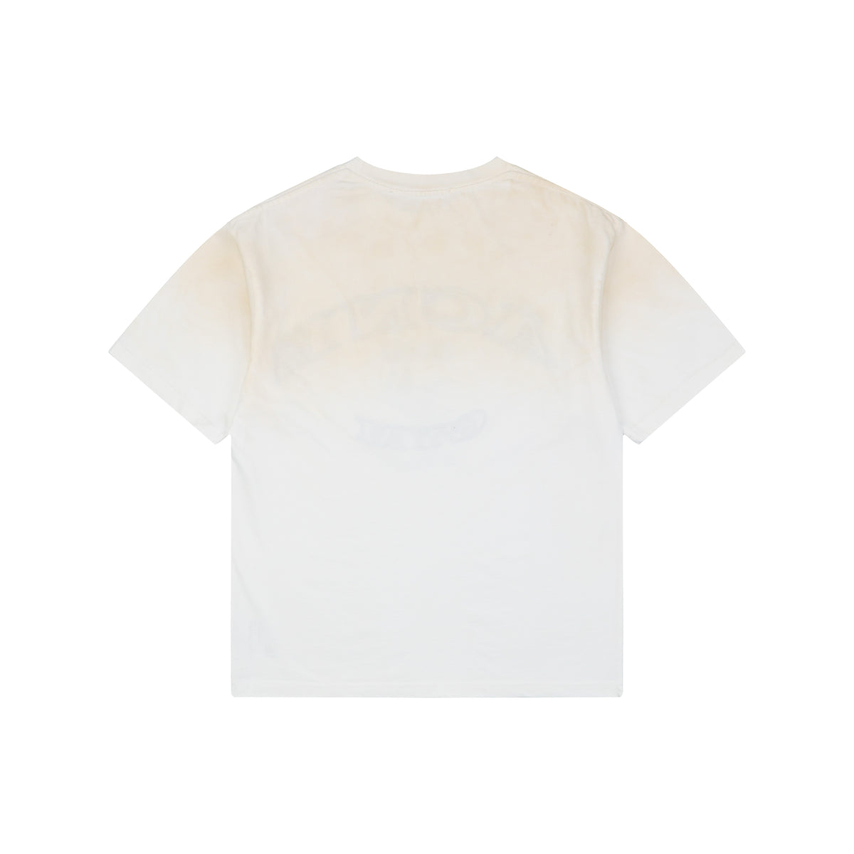 Acne Studios ACNE GYM Arc Leather-Appliqué Letter Short Sleeve Tee — Off White