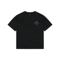 Chrome Hearts Floral Cross Stitch Embroidery Short Sleeve Tee — Black