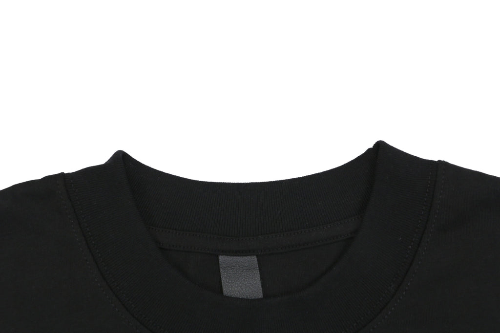 Chrome Hearts Floral Cross Stitch Embroidery Short Sleeve Tee — Black